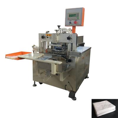 China Semi Automatic Hotels Napkin Tissue Paper Bag Sealing Machine for sale