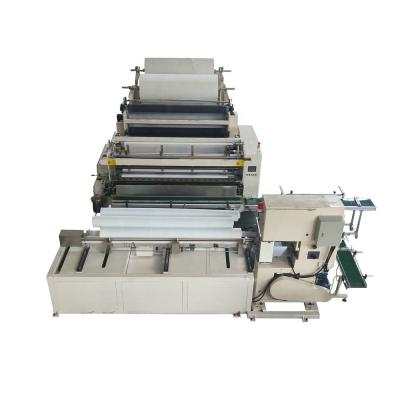 China Factory Maxi Full Set Roll Cloth Rewinding Machine Line for sale