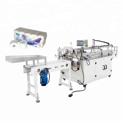 China Easy Operate Semi Automatic Toilet Paper Roll Package Packing Machine for sale