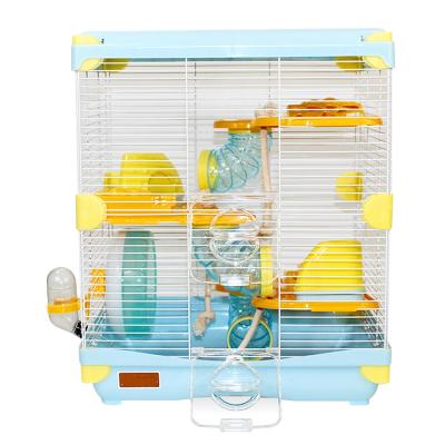 China Amazon Equipment Three-Layer Hamster Villa Sustainable Hot-selling Deluxe Splicing Cage for sale