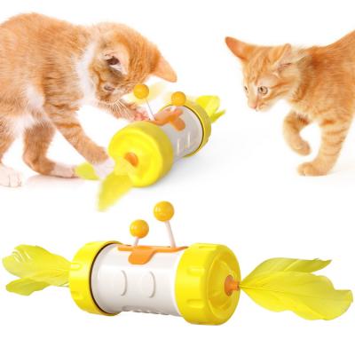 China Well-designed Viable Funny Cat Feather Cat Smart Interactive Cat Toy for sale