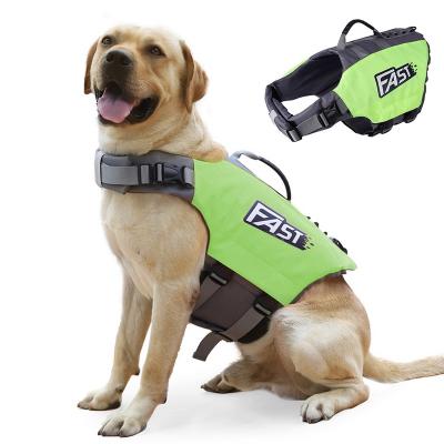 China Well Designed Viable Safety Dog Life Vest With Bright Colors Adjustable Handle Buckle Elastic Band Excellent Buoyancy for sale