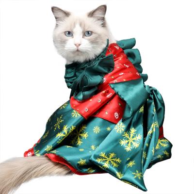 China Sustainable Innovative Creative Christmas Pet Clothes Cat Clothing Cute Dresses for sale