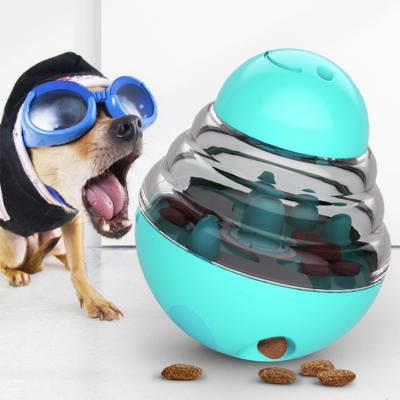 China Sustainable Factory Tumbler Automatic Pet Slow Driver Treat Ball Dog Toy For Pet Increases IQ for sale