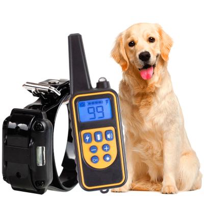 China Amazon Viable Online 2021 Pet Products Prong Dog Training Training Collar With Remote Rechargeable Waterproof Shock for sale