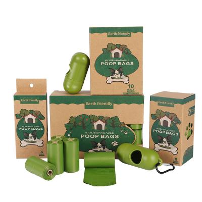 China Stocked Compostable PE Dog Poop Bag Pouch Disposable Dog Poop Bag Holder for sale