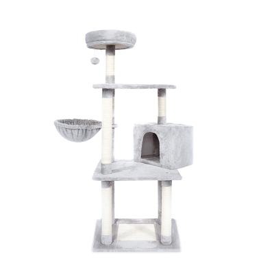 China Sustainable Wholesale Sisal Cat Tree House For Cat Luxury Scratch Eco-Friendly From Nature for sale