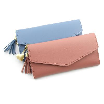 China Waterproof Ready to Ship Mini Small Leather Zipper Card Holder Wallets for Women Coin Purse Fashionable Ladies Wallet for sale