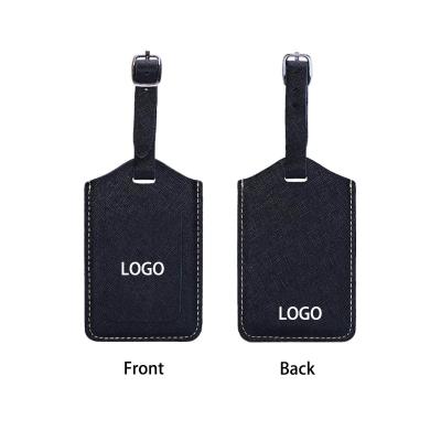 China New fashion design custom logo fashion design high quality PU leather travel luggage tags custom made for sale