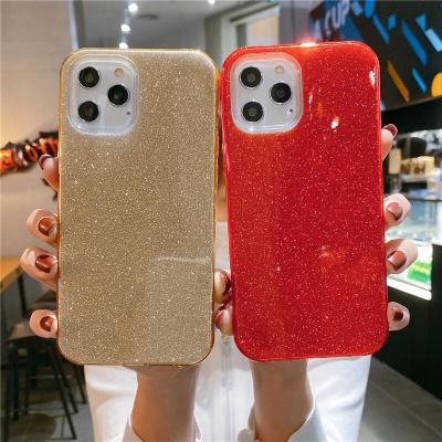 China Protector Cover Supplier Chinese Custom Painted Glitter Crystal Paper OEM Cell Phone Cover UV Printing Case For iphone 12 pro max xr 11pro for sale