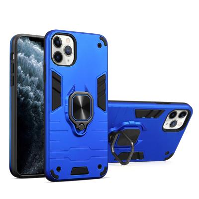 China Luxury TPU+PC 360 Degree Ring Magnetic Kickstand Cell Phone Case for iphone 11 12 pro case plus xs 8 xr x 7 back cover max for sale