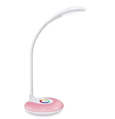 China IHUAlite China Modern Colorful Base USB Power Bank Student Portable Rechargeable Reading Study LED Desk Lamp Table Light for sale