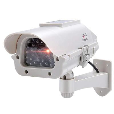 China Waterproof/IHUAlite Waterproof High Quality Best Selling Solar Powered Outdoor Red Flashing LED Security CCTV Wireless Solar Dummy Cameras for sale