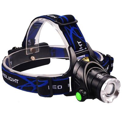 China Any Stage Zoomable IHUAlite USB Rechargeable Headlamp With T6 XPE Head Lights 18650 Lithium Battery Head Lamps for sale