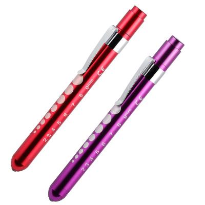 China IHUAlite Portable Aluminum Pen Flashlight Doctors Mini Penlight Pocket 1 LED Pen Flash Light for Nurses for sale