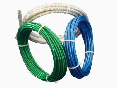 China Aircraft Vinyl Coated Steel Wire Rope UV Resistance For Fall Protection for sale