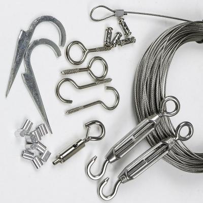 China Outdoor Wire Rope Tension Kit Weatherproof Strand For Turnbuckle And Hook for sale