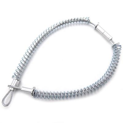 China Non - Alloy Wire Rope Sling Whipcheck Safety Cable Hose To Tool For Pipes Use for sale