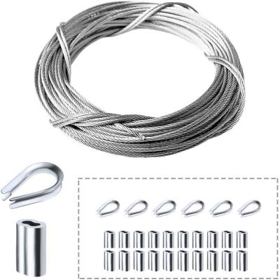 China 316 Marine Grade Railing Kit Aircraft 2mm Stainless Steel Wire Rope for sale