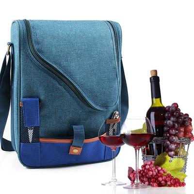 China Waterproof OEM Heat Sealed Freezer Cooler Bag Red Wine Pack Insulated Duffel Bag for sale