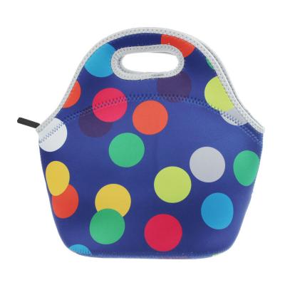 China OEM Printing Neoprene Waterproof Thermal Insulated Lunch Bag For Women Kids Lunch Bags Insulation Lunch Box Food Cooler Bag for sale