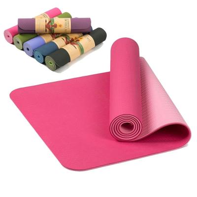 China Custom Made Eco Friendly Wholesale Durable Yoga Mat For Sale From Logo Tpe Yoga Mat Cheap Pilates for sale