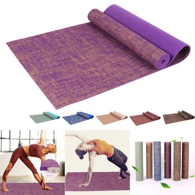 China OEM Durable Custom Natural Jute Yoga Mats Large Non Slip Eco Friendly Yoga Mats for sale