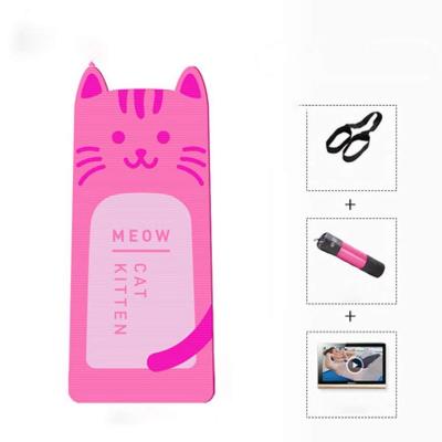 China Anti-slip hot sale cat animal sweat absorption/OEM pattern custom printed nbr mat yoga kids yoga mat for kids for sale