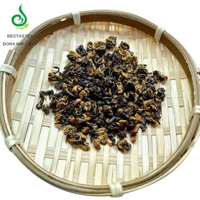 China Loose Tea OEM Fit Healthy Spiral Hong Bi Luo Black Snail Hong jin luo Yunnan tea tea black tea for sale