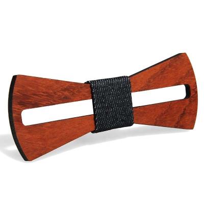 China Creative Wooden Wooden Party Bow Ties For Men for sale