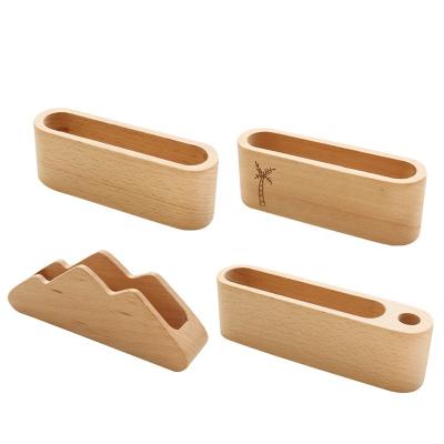 China Custom Desktop Wooden Business Card Holder Business Card Holder Case for sale