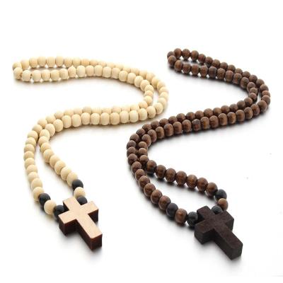 China Handmade Wooden Hiphop Hip Hop Short Necklace For Men for sale