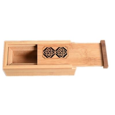 China Recyclable Creative Sliding Lid Bamboo Box Custom Gift Box for sale