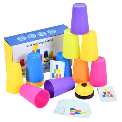 China Brain Power Battle Educational Toy Children Parent-child Interaction Stacking Cup Hand-speed Competitive Stacking Toy for sale