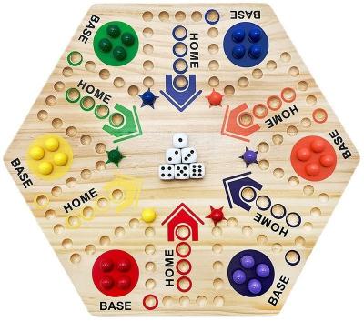 China Board Game Double Sided Wooden Marble Board Game Game for sale