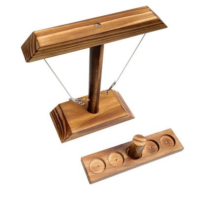 China Good Quality Wooden Ring Hook Quick Interactive Game Board Game for Family for sale