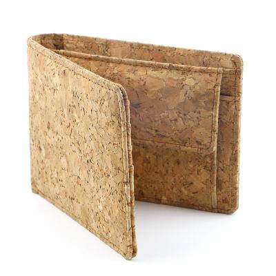 China New Design Unique Fashion Natural Cork Wallet For Man for sale