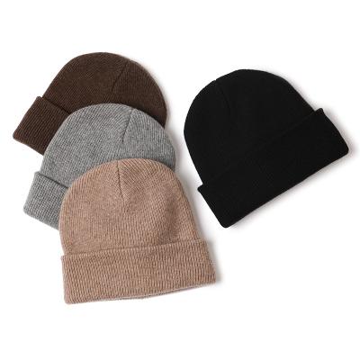 China JOINT wholesale men winter cheap wool yak 50% wool 50% warm luxury fashion knit wool beanie hats ny for sale