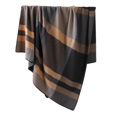 China Factory Direct Fleece Thermal Blanket Fire Retardant Portable Mobile Winter Throw Wool Tartan Blanket Custom Wholesale for sale