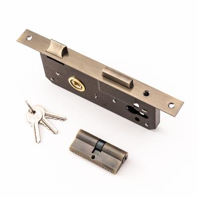 China Iron factory customizes various sizes styles and materials lockdown body mortise lock body for sale