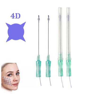 China Skin Absorbed Thread Safe Lift Fox Casting Line Thread Brown Personal Aptos Lips Twist Cannula Thread Yellow Needle For Lippen Dull Type Powder 4d 18 Tooth for sale