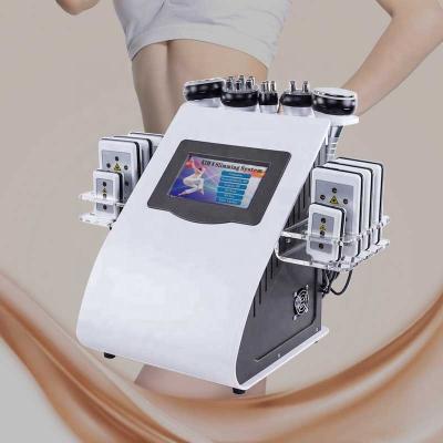 China Cellulite Reduction Skin Tightening Face Ultrasound RF Slimming 6 in 1 Ultrasonic Body Shaping Machine Portable 40k Cavitation JF679 for sale