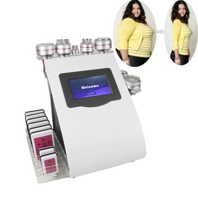 China Cellulite Reduction Skin Firming Instrument Professional Beauty Device RF Lipolaser Face-Lifting Machine for Salon 9 in 1 for sale