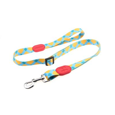 China 25 Ft 20 Ft 10 Ft 15 Ft Dog Seat Belt Leash Outdoor Running Patterned Polyester Webbing for sale