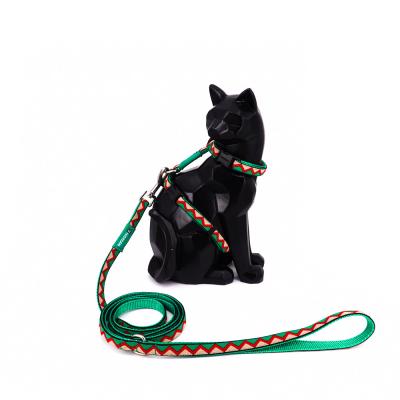 Cina Di Natale piccola Kitten Harness And Leash Green cinghia di nylon rossa di Xs in vendita