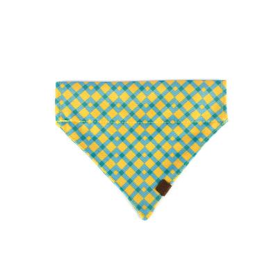 Китай Neckerchief щенка Bibs воротника Bandana собаки 14x9.5cm шотландка треугольника небольшого Washable продается