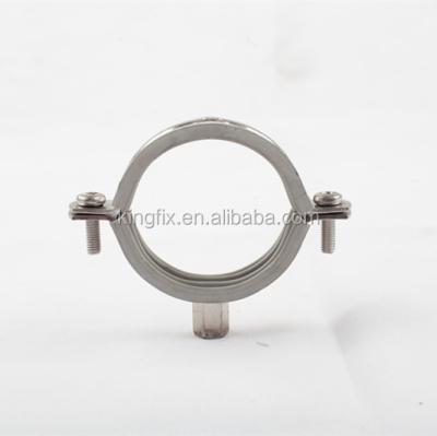 China Traditional High Quality Strong Heavy Duty Custom SS316 Stainless Steel Pipe Clamp With Rubber Uncoated For PVC Pipe for sale