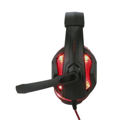 China With Light Up LED USB Port Computer LED Gaming Headset Computer Gamer Headset for sale