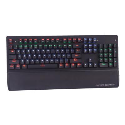 China Plug and play mechanical gaming keyboard with big hand support, metal mechanical keyboard for sale