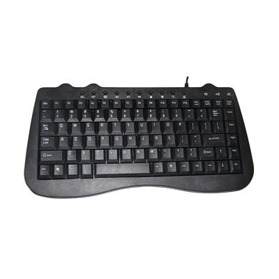 China Flexible ambidextrous mini USB with multimedia keyboard for PC or laptop for sale